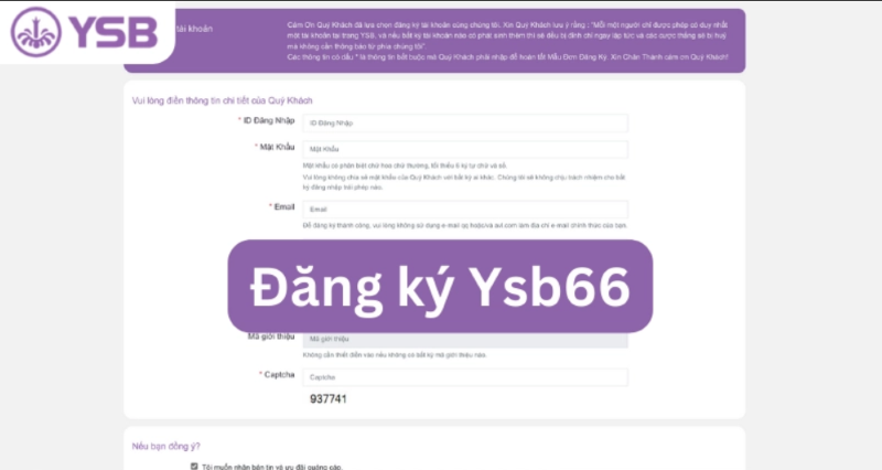 Đăng ký YSB66