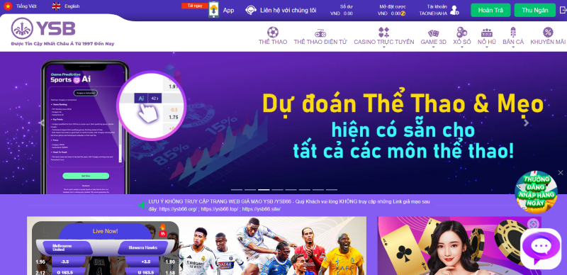 rút tiền từ nhà cái YSB66