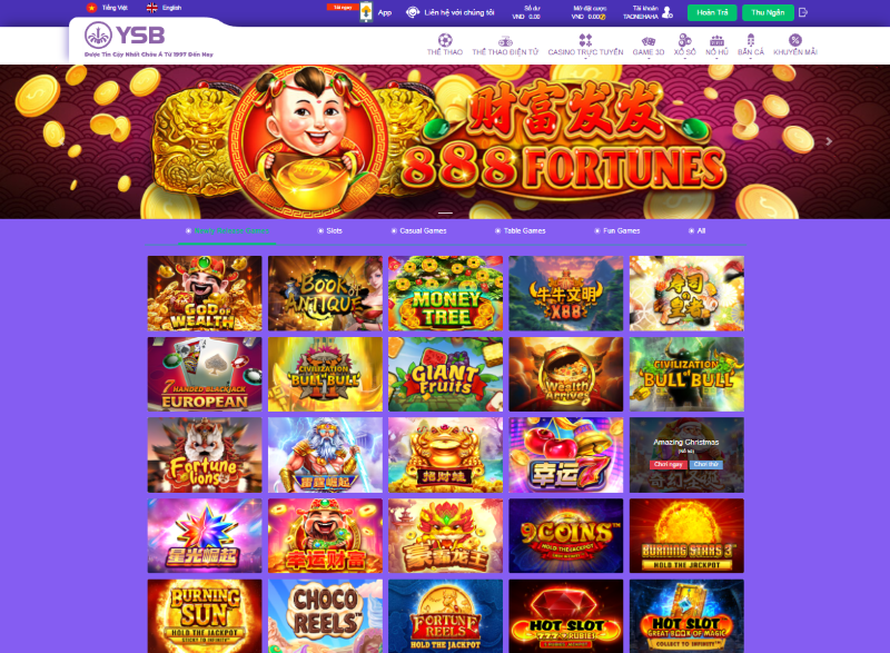 đặt cược nổ hũ YSB66